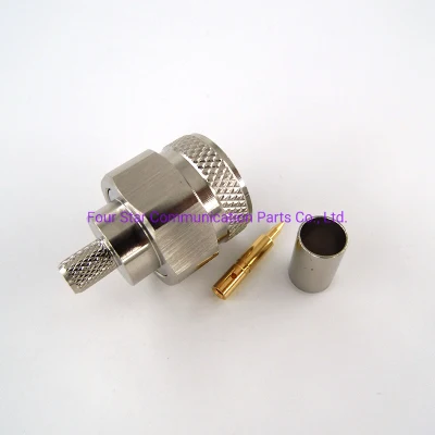  Cavo per antenna coassiale RF a crimpare maschio tipo N impermeabile Cavo LMR240 con terminali a spina