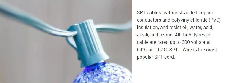 Flat Spt Copper Conductor Cable Home Wire Building Cable Factory Direct Selling