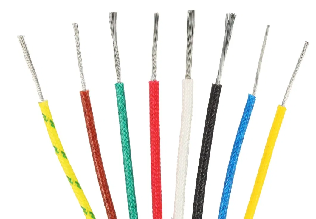 Heat Resistant Silicone Rubber Fiberglass Wire Silicon Rubber Cable