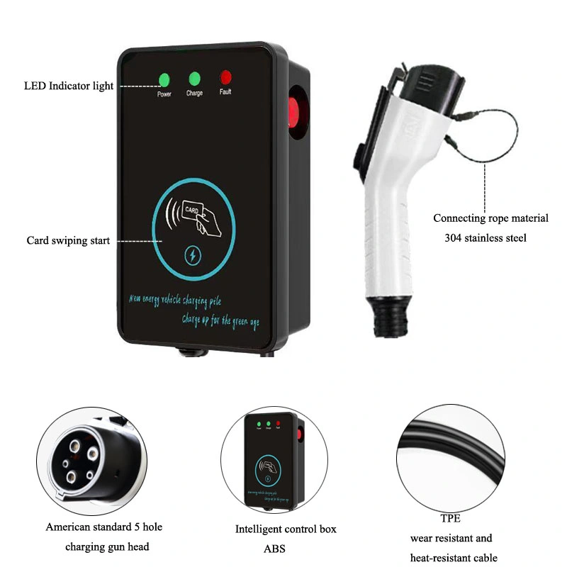 EV Car Charger AC 240V 11.5kw 48A Electric Vehicle Charing Station Indoor/Outdoor Power Supply
