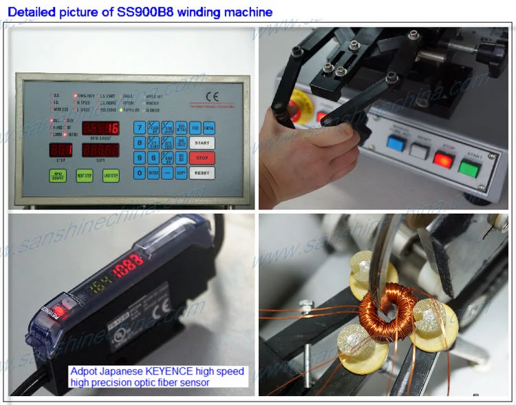 Pure Electric Auto Power Charger Inverter Toroid Filter Winding Machine (SS900B8)