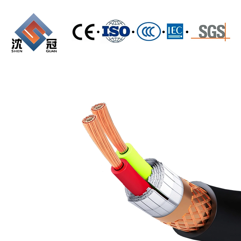 Shenguan Kvvr Flexible Multi-Core Control Cable 10 12 16 Core 0.3 0.75 1.5 Square Sheath Signal Wire Electric Cable Fire Rated Cable for Power and Signal