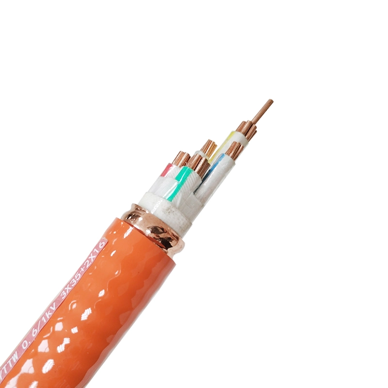 Fire Resistant Cable Corrugated Copper Metallic Sheath Electric Cable