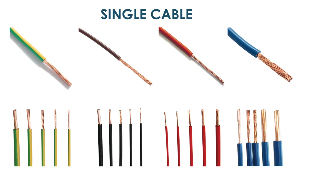 1.5 mm 2.5mm 4mm 6mm Flexible Copper Single Core Electrical Cable