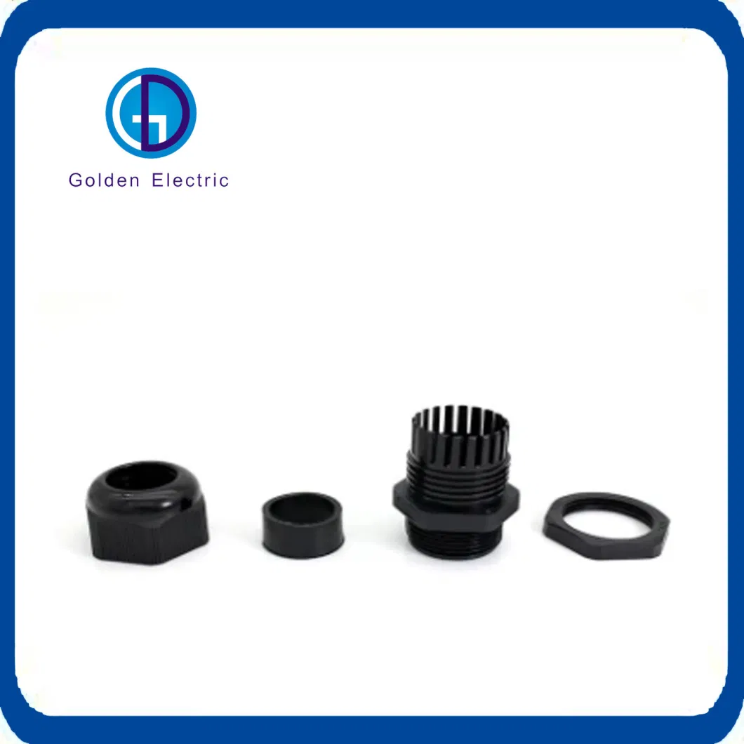 Pg M G NPT IP68 Metric Thread Nylon Electrical Cable Gland Waterproof Plastic Glands Cable Size Customized Reinforced
