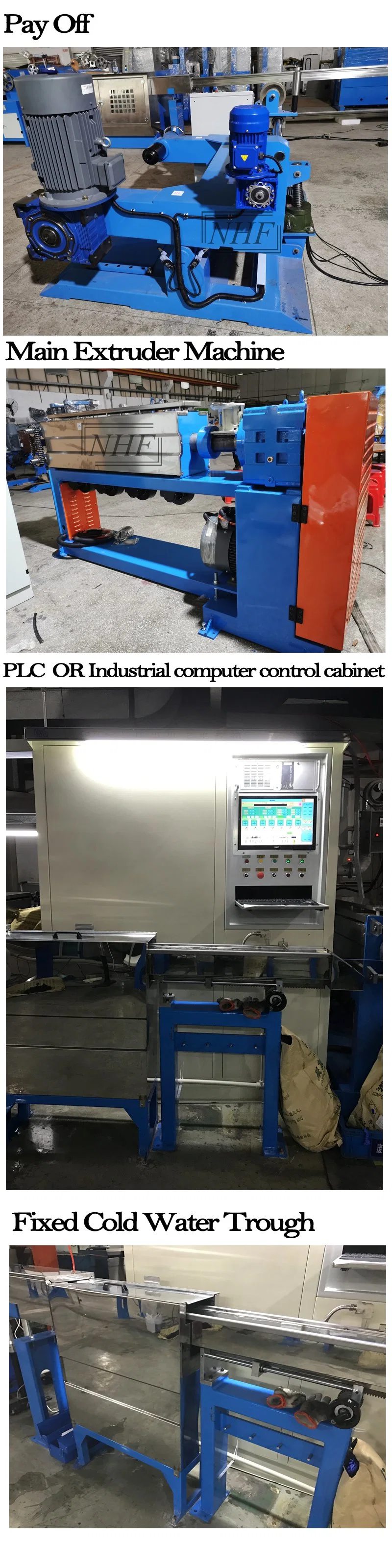 PE Single or Multi Electrical Wire and Cable Production Line Cable Extrusion Line