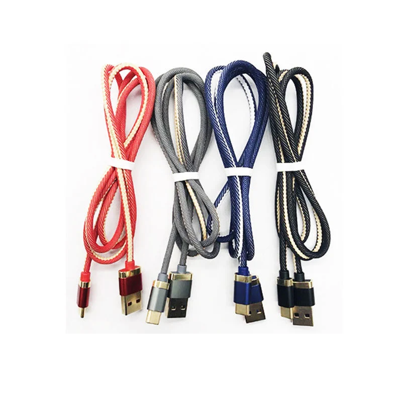 Best Seller 2.4A Fabric Braided Fine Copper Fast USB Charger Cable Micro Line Cable for