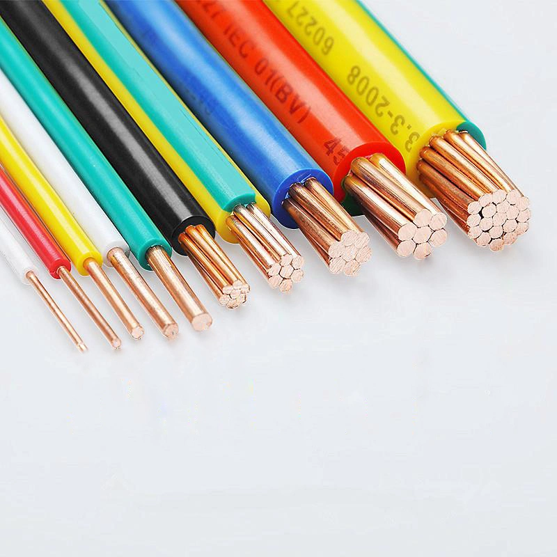 Copper Wire BV/Bvr 1.5mm 2.5mm 4mm 6mm 10mm Wire and Electrical Electric Cable for House