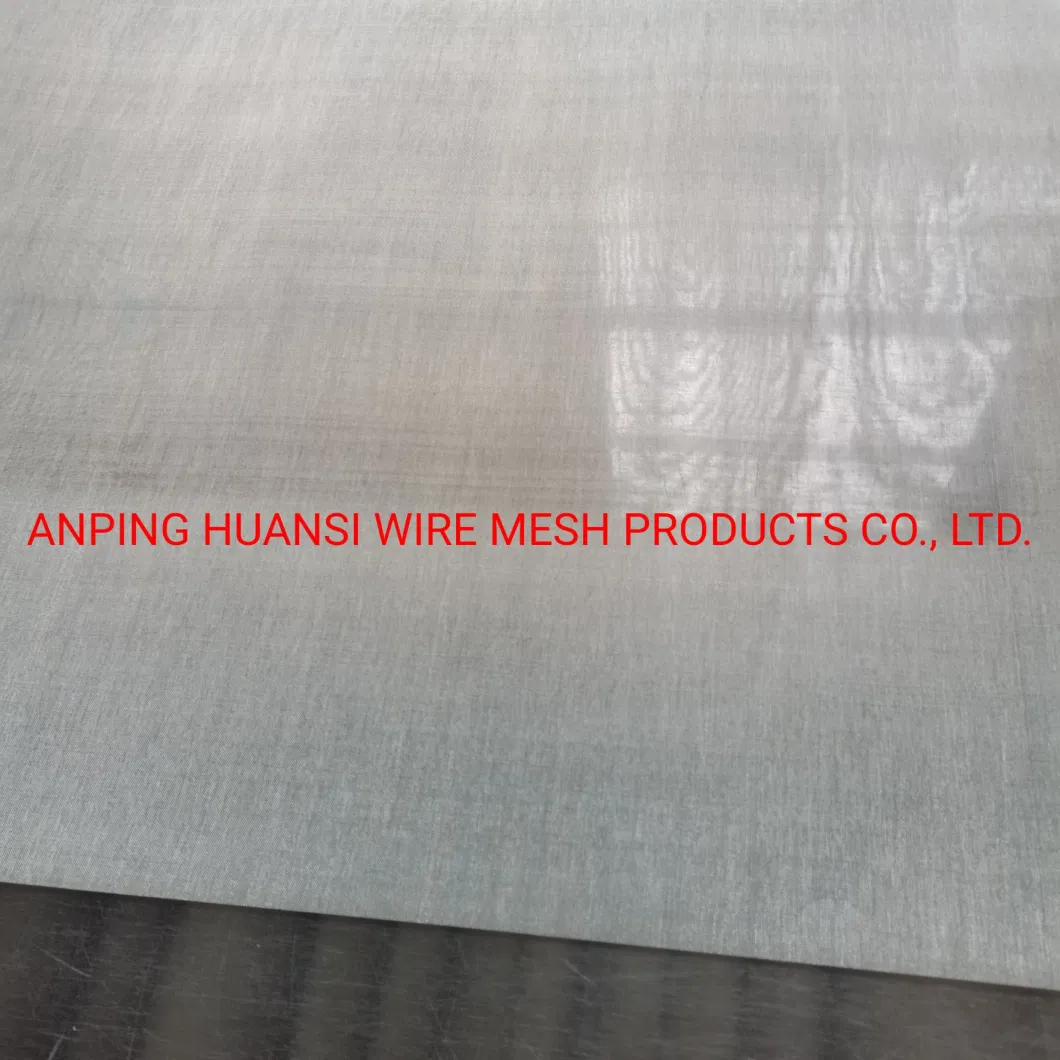 110 Micron Pure-Black Titanium Wire Mesh Filter Cloth Twill Weave