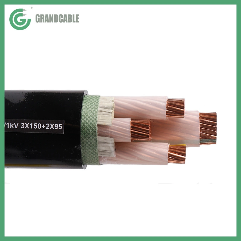 600V 1Cx Main 95mm2 Two Feeder 95mm2 Underground Electrical Power Cable for CU/XLPE/PVC