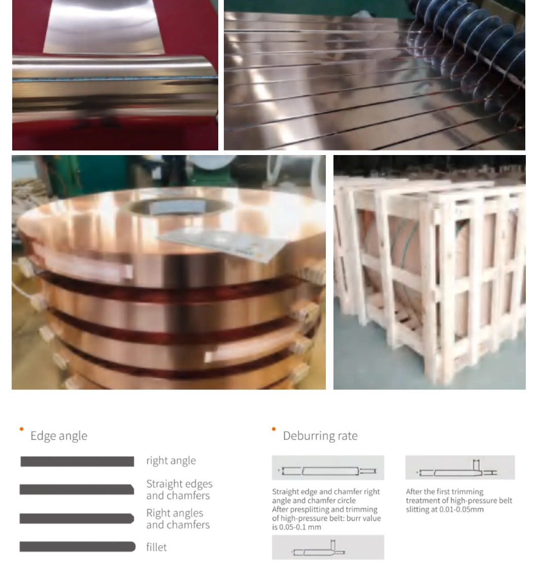 99.98% Pure 0.05~3.0mm Thickness Copper Strip for Transformer Interior Decoration