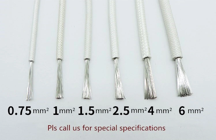 UL 3122 High Temperature Resistant Silicone Fiberglass Braided Copper Wire Cable