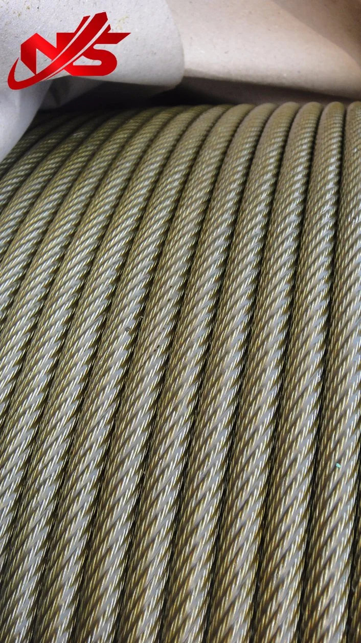 16mm 6*36 Galvanized Aircraft Steel Wire Rope Cable Price for Electric Fencing Rope