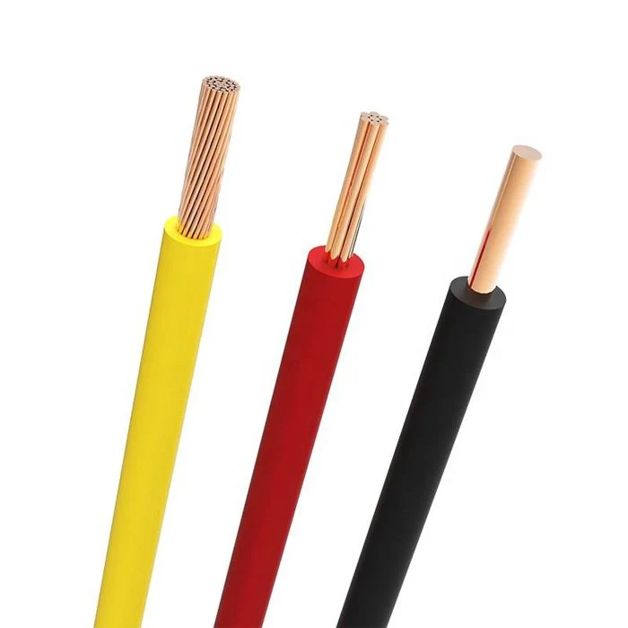 2.5mm 4mm 10mm 16mm Single Core PVC Insulated Copper BV Thw Thhn Electrical Wire Cable