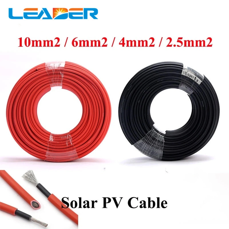 10/12/14/16AWG (2.5mmsq /4.0mmsq /6.0mmsq/10.0mmsq) PV Solar Solar Power Cable UL and TUV Approved Solar PV Cable