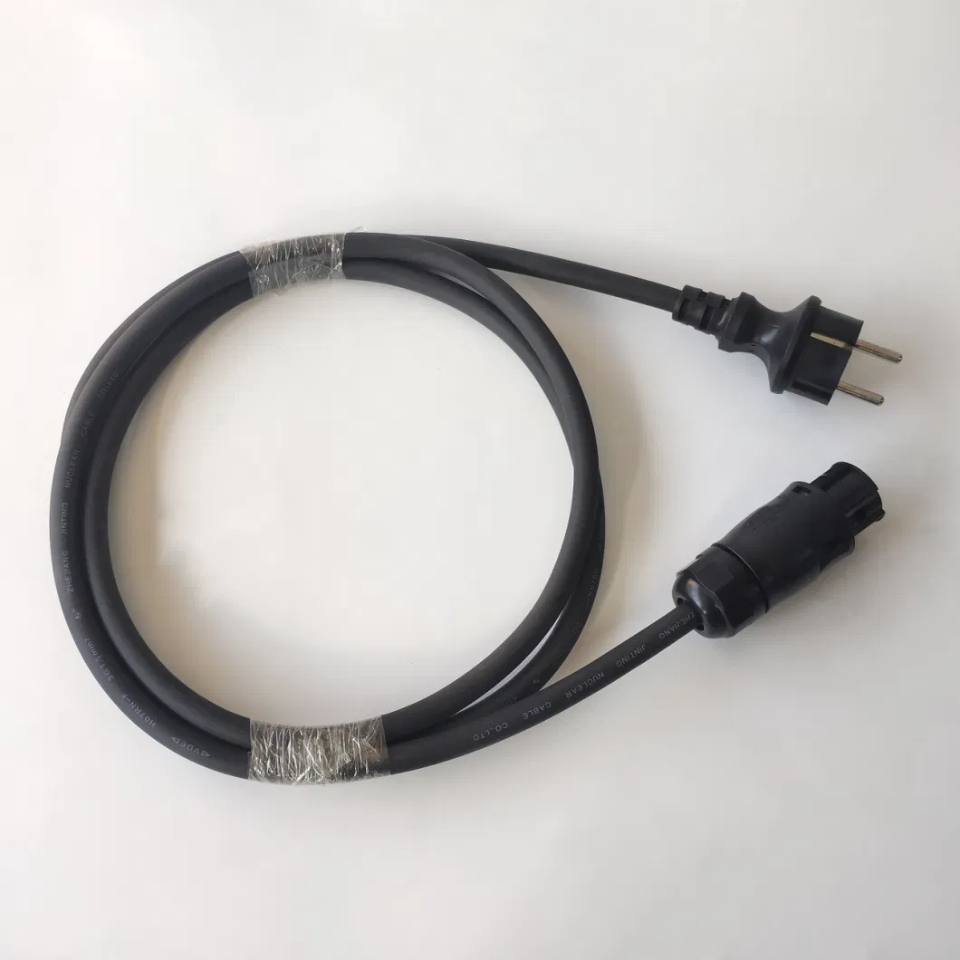 AC Extension 3m Bc01 Schuko Cable Betteri Bc01 Female to VDE Schuko Plug IP68 3G1.5mm H07rn-F Micro Inverter Hoymiles Solar Panel System