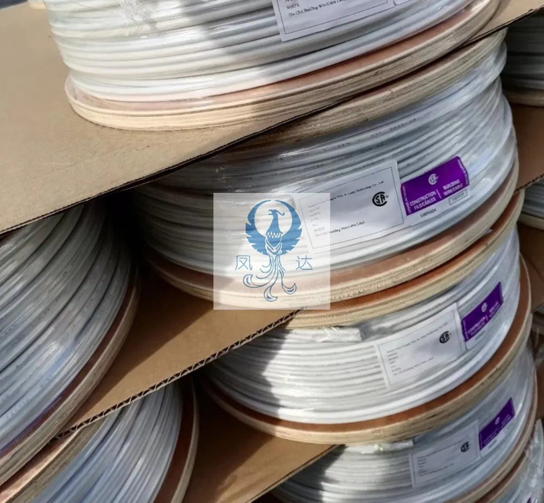 CSA Electrical Wire 300V Nmd90 Residential Wires 14/2 Copper or Aluminium Solid Conductor Indoor Non-Metallic Cable