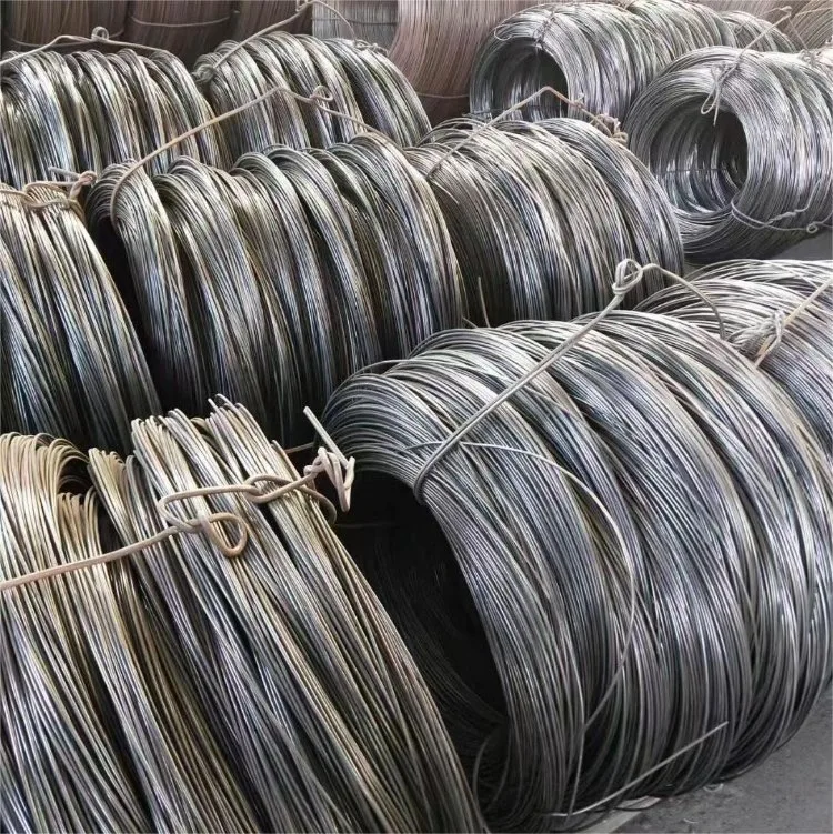 5.5mm Spring SAE1008b SAE1006 S45c 10# 1010 Q235 Q195 77b 82b Swrm Stkm11A Low Carbon Steel Hot Dipped Galvanized Metal Nail Wire Bar Rod in Coils