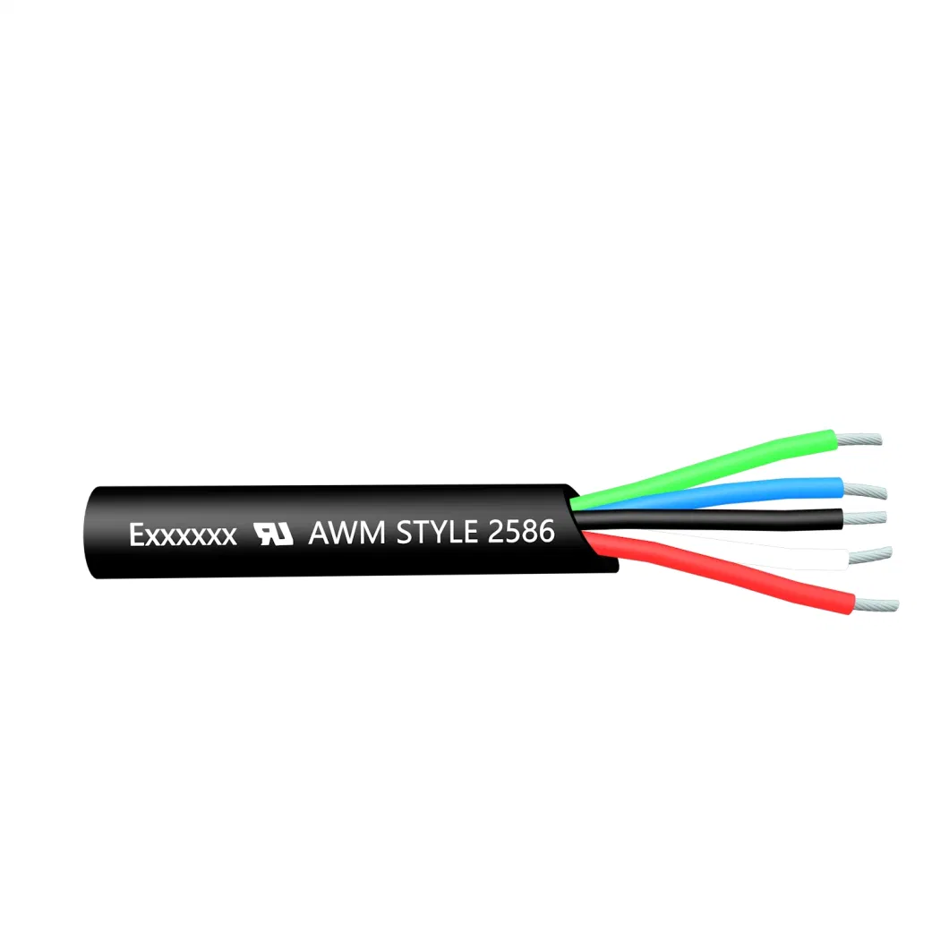 UL Awm 2586 0.6kv 1kv High Voltage UV Resistant Flexible Unscreened Cable