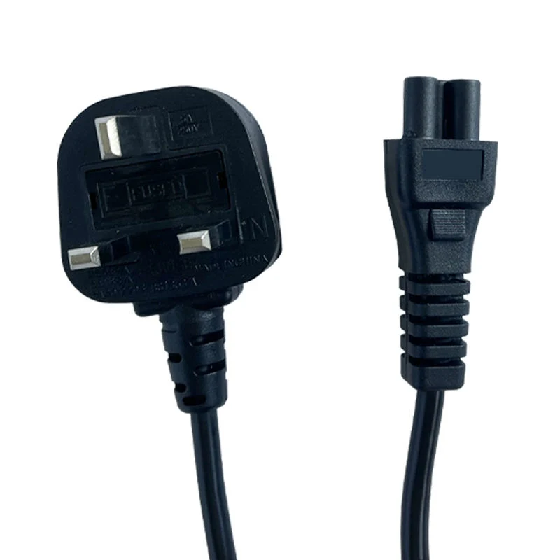 Factory 3 Pin UK Kettle Lead Main Plug AC Cable with Female Ends for Computer Laptop Power Cord