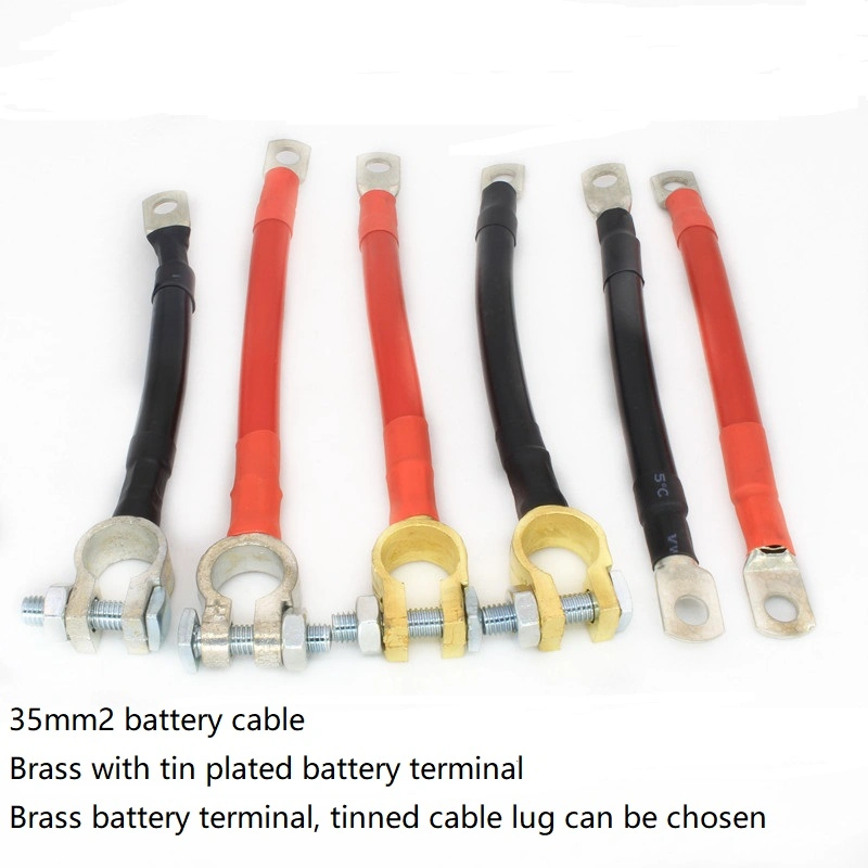 Customized Car Electrical Wire Environmental Protection New Energy 2AWG Battery Connection Cable Extension Cables Parallel Series Auto Battery Cable