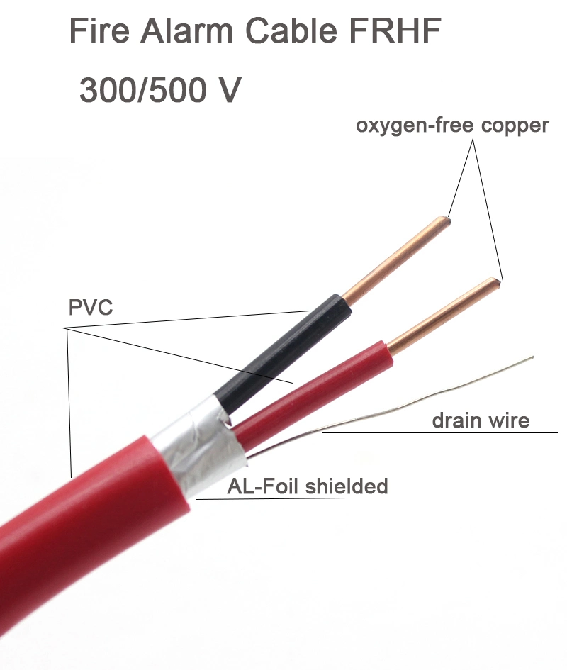 Superior Fire Ferformance 2c 3c 4c 1.5mm Fire Resistant Fire Alarm Electrical Cable