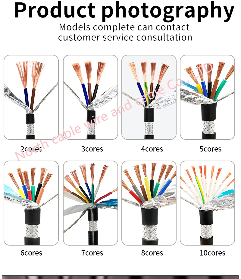 2 Core 1.5mm OFC Audio Shielding Cable Pure Copper Power Cable 300V 15AWG Soft Cable Rvvp