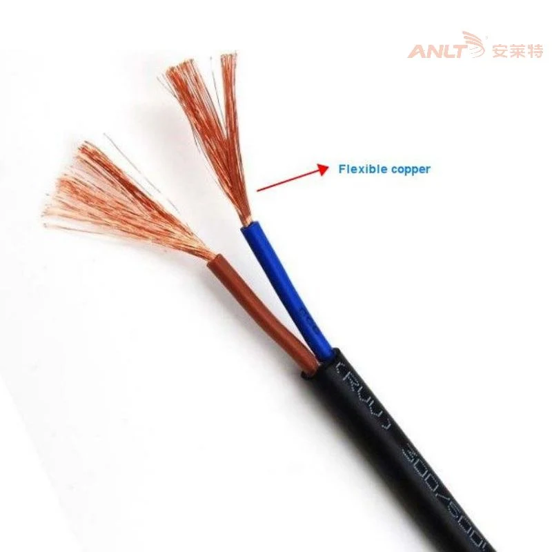 Black Electrical PVC Wire Power Cable Multi Conductor Flexible Cable 3 Core Copper Cable