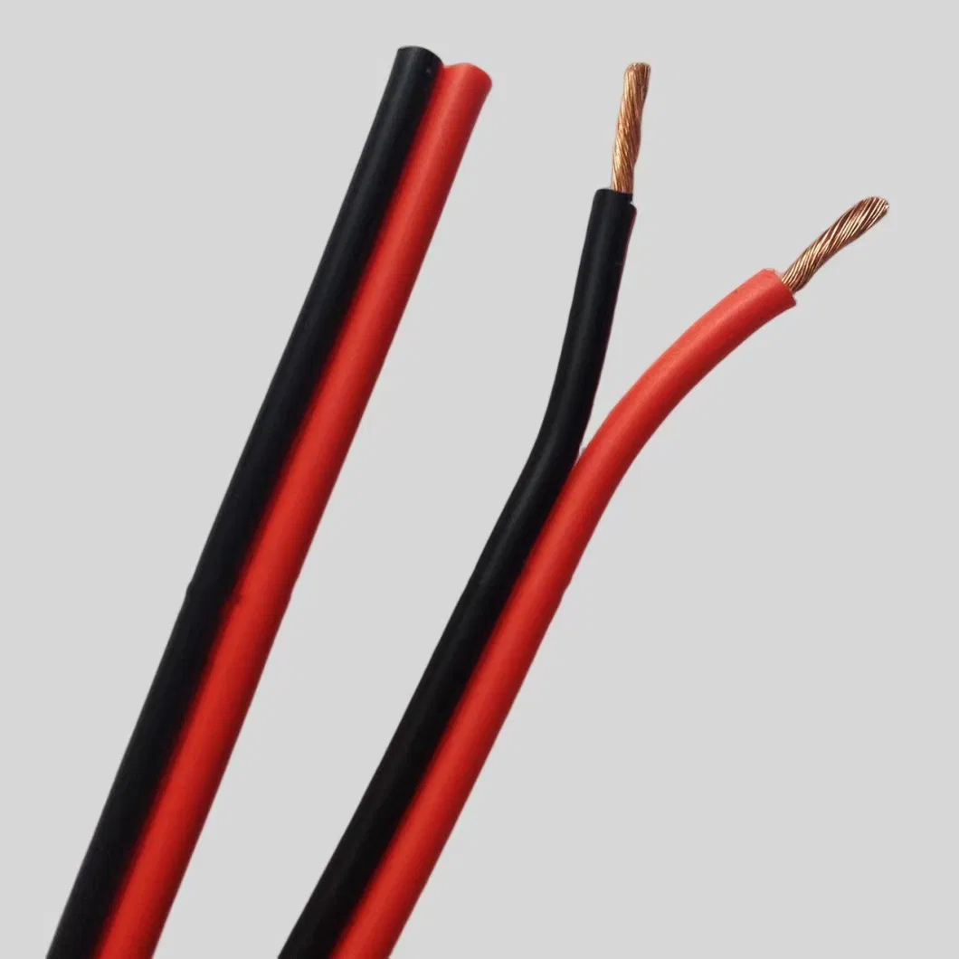 Factory Direct Sales of Rvb Red Black Flat Copper Core Electronic Cable 1.5/2.5/4 Square Pure Copper Core Speaker Monitoring Power Cable