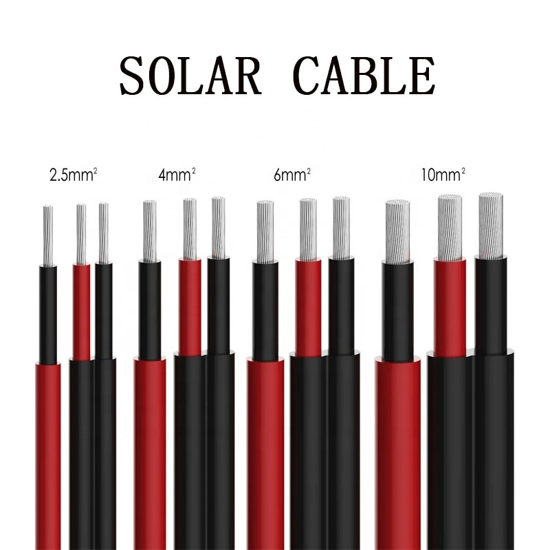 PV1-F PVC Insulation Cable UV Protect Single Core 2 Core 2.5mm 4mm 6mm 240mm2 AWG Solar Panel Solar Energy System Cable