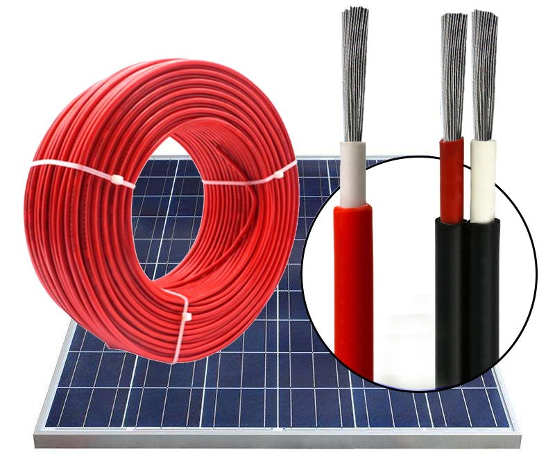 Cu XLPE/Xlpo Solar Wire PV1-F Solar PV Cable 4mm2 6mm2 for Solar Panel