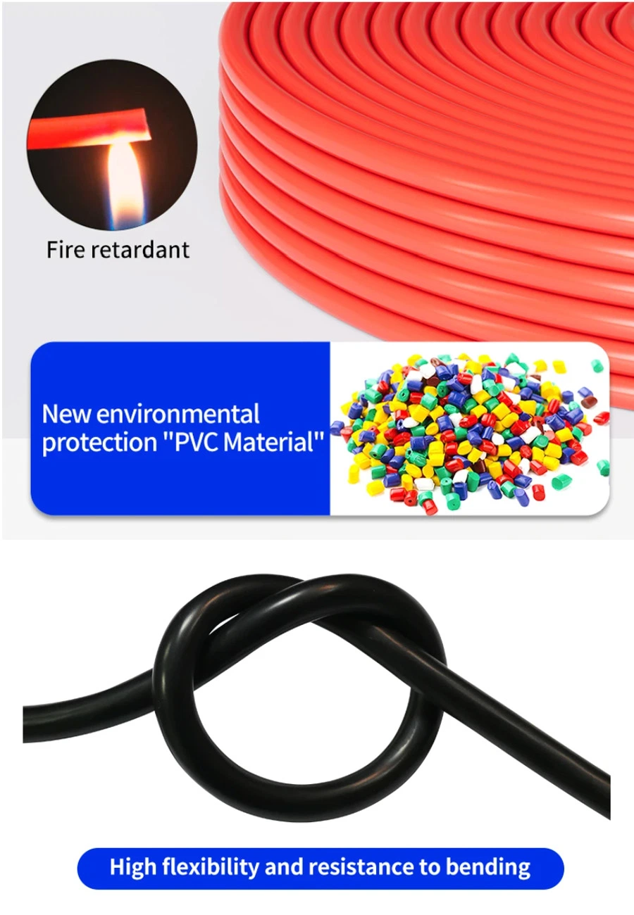 Rvv H05vvf 4 Core Copper Cu OFC Aluminum Soft Flexible PVC House Wiring Building Electric Speaker Audio Power Wire Cable Vulcanizado 16 14 12 AWG 1.5mm 2.5mm