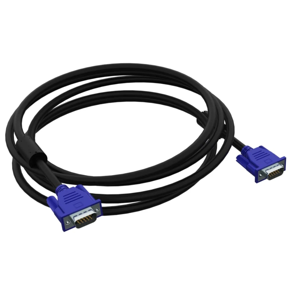 Kolorapus Computer Cable Full HD 1080P 3+2/3+4/3+6 15 Pin Male to Male VGA Cable for PC Laptop TV and Projector