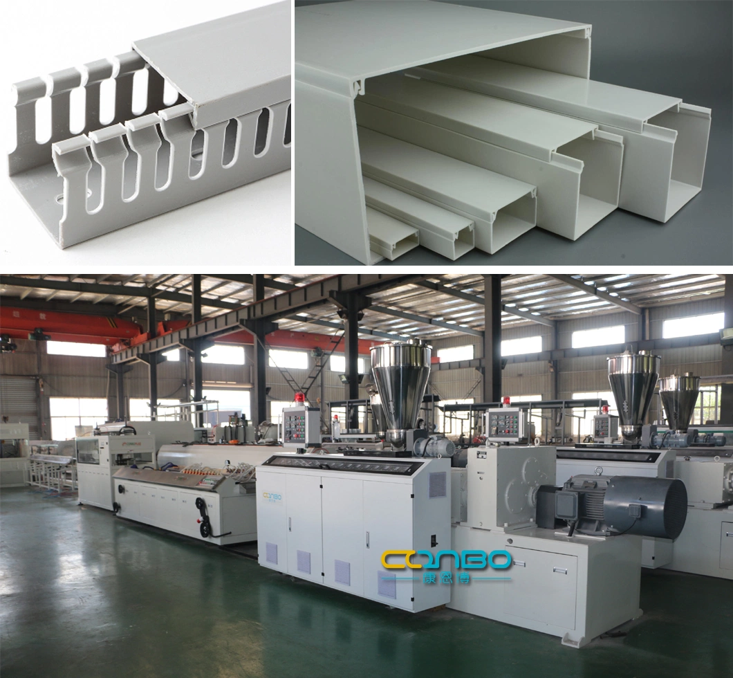 Plastic Double out Machine PVC Electrical Wire Cable Trunking Profile Extrusion Production Line