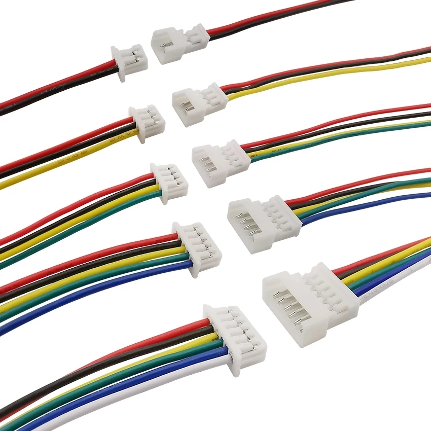 Jst pH 2.0 2.0mm Pitch 2 Pin Male Female Cable Connector Micro Jst pH 2p Plug Jack Socket Terminals Wire Cables Connectors