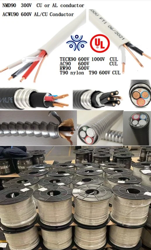 UL1569 Type Xhhw-2 Wire Conductor Mc Type Cable