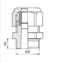 Pg M G NPT IP68 Metric Thread Nylon Electrical Cable Gland Waterproof Plastic Glands Cable Size Customized Reinforced