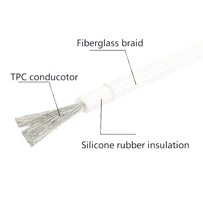 UL 3122 High Temperature Resistant Silicone Fiberglass Braided Copper Wire Cable
