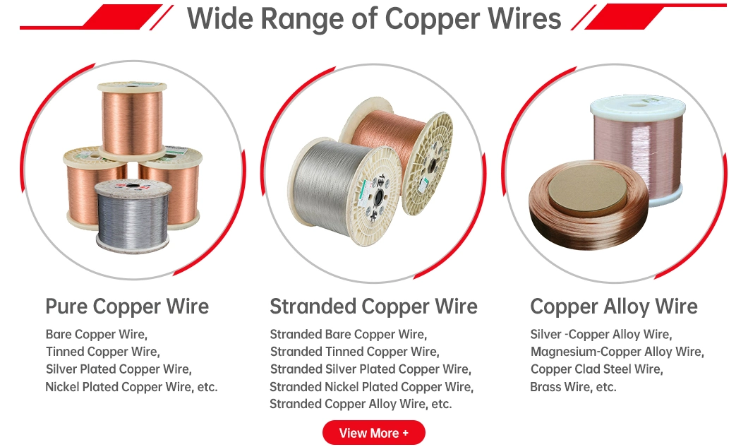 Twisted Solid Stranded Pure Copper/Tinned Copper Electrical Cable Wire