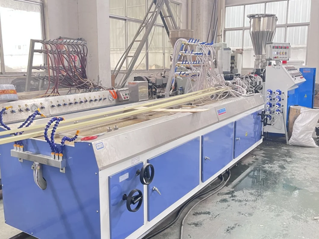PVC Cable Channel Extrusion Line PVC Skirting Trunking Manufacturing Machine