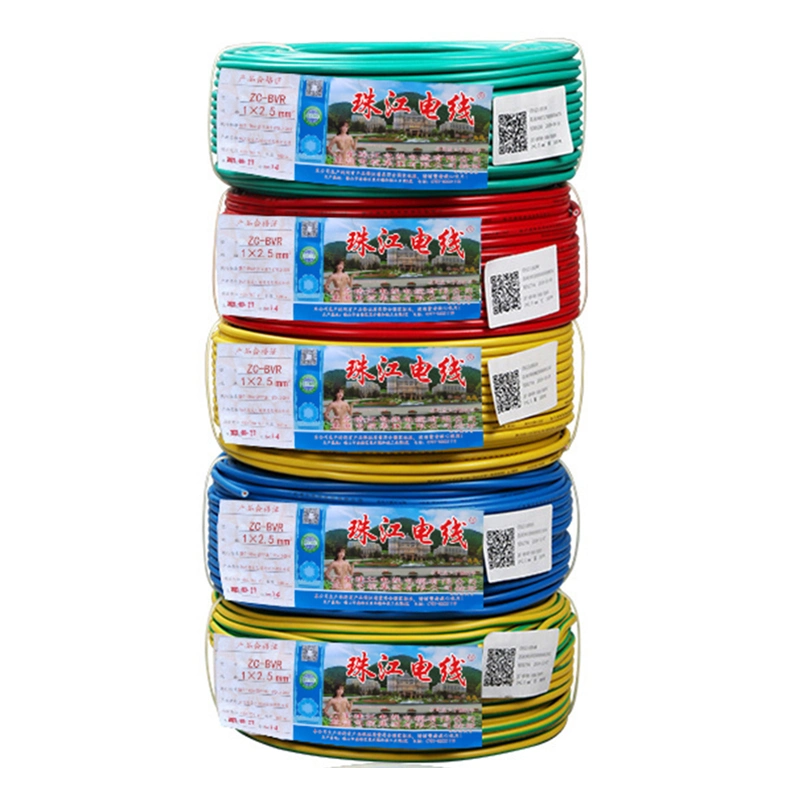 Home House Wiring Building Electrical Wire Cable 1.5mm 2.5mm 4mm 6mm Single Core PVC Insulation Copper Wire Cable