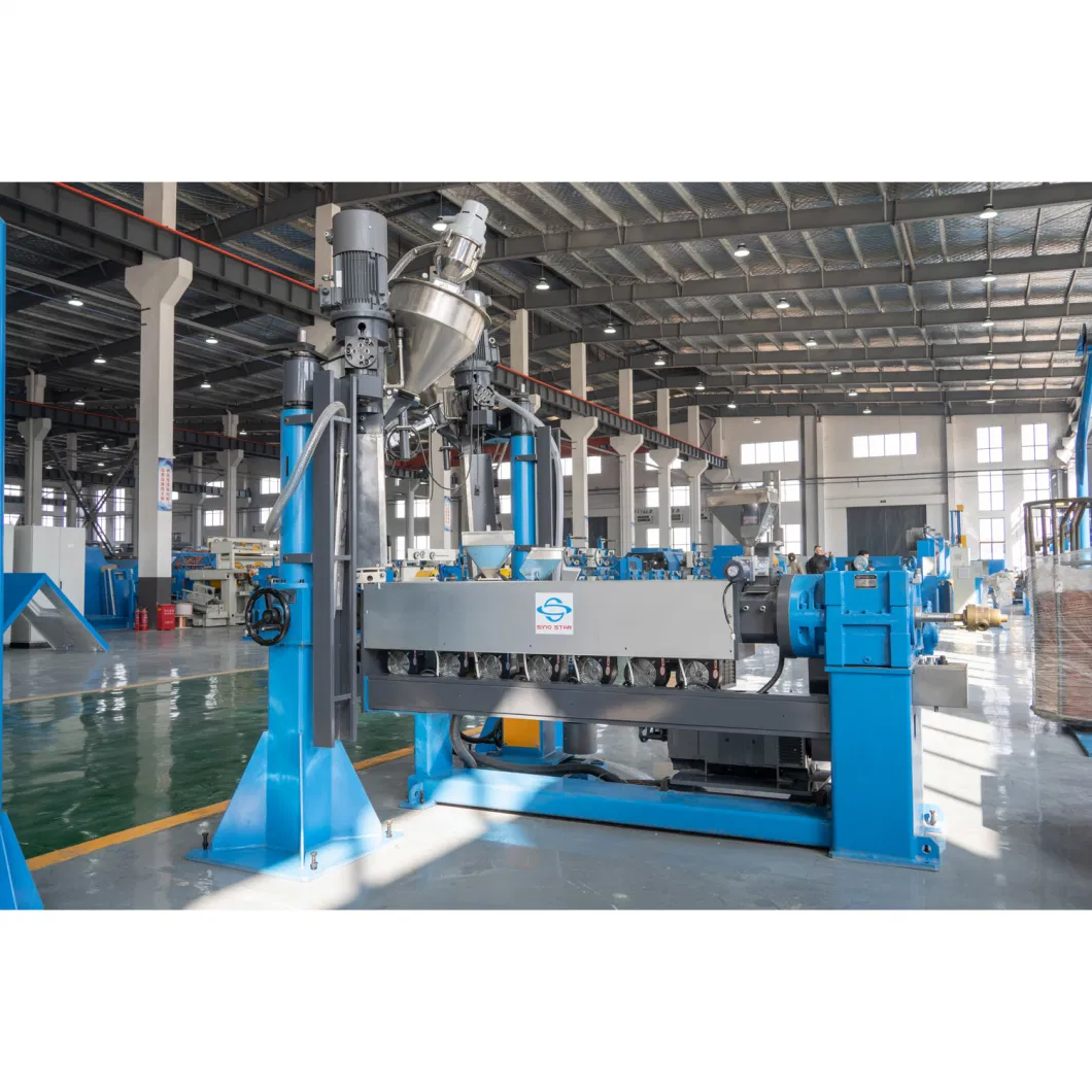 Wire and Cable Jacket Sheath PE PVC Extruding Extruder Extrusion Making Machine
