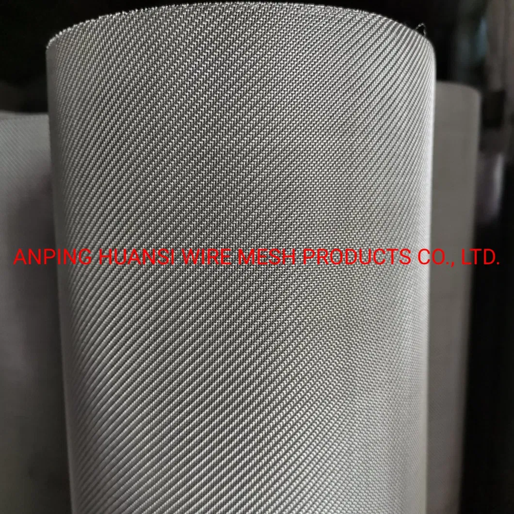 110 Micron Pure-Black Titanium Wire Mesh Filter Cloth Twill Weave