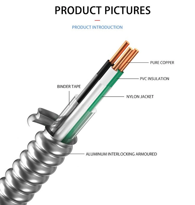 AWG 12 14 Thwn Thhn Insulated Grounding Conductor Mc Cable