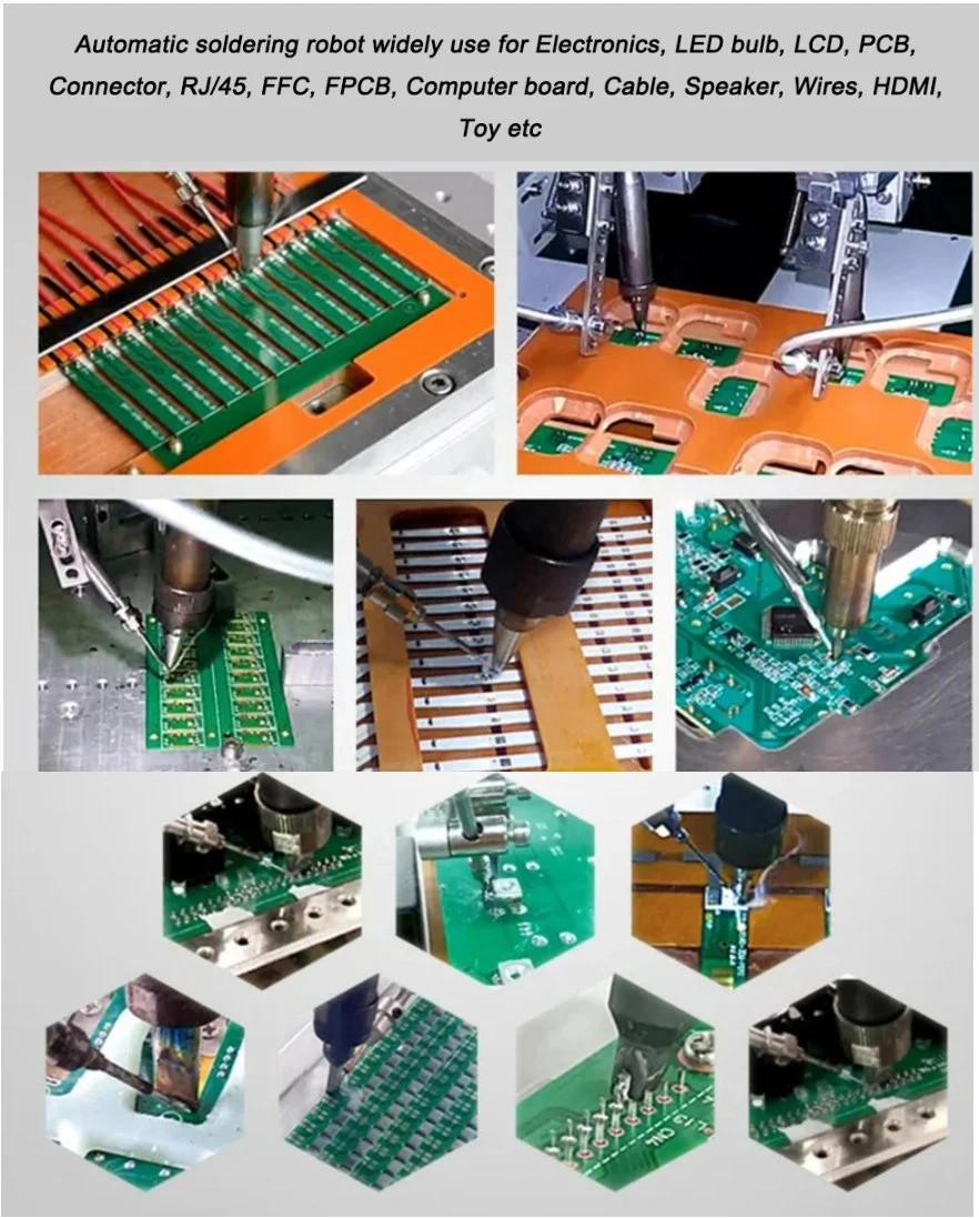 Ra Automatic Robot PCB Wire Cable Soldering/Welding Equipment/Robot/Station/Machine for Assembly Line