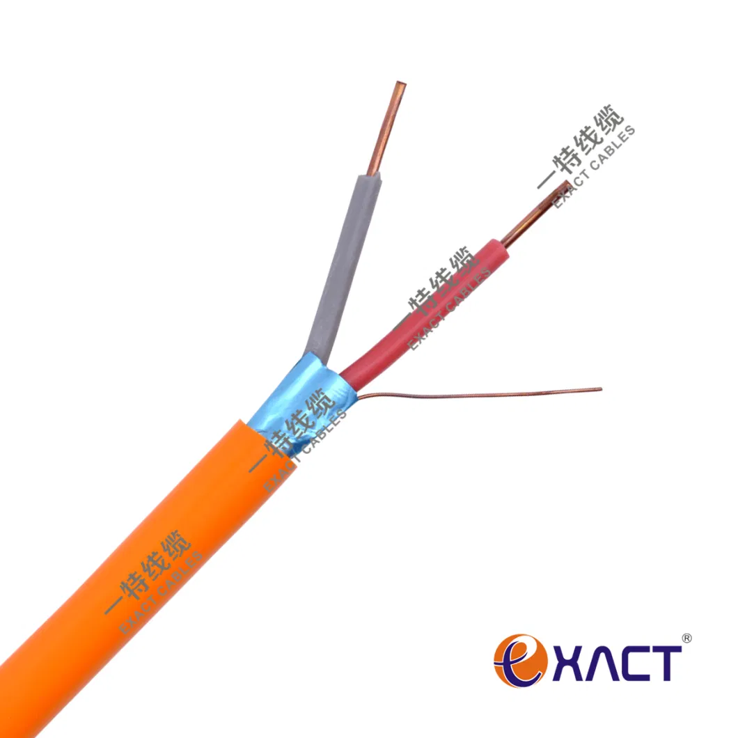 ExactCables Red Fire Alarm Cable KPSng (A)-FRLS 1*2*1.0 Bare Copper