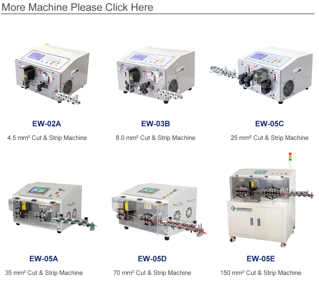 Cable Manufacturing Equipment Mobile Automatic Computer Wire Stripping Peeling Cutting Machine