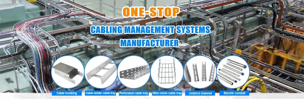 Wholesaler Price List Straight Galvanized Steel Cable Trunking Cable Tray with Cover