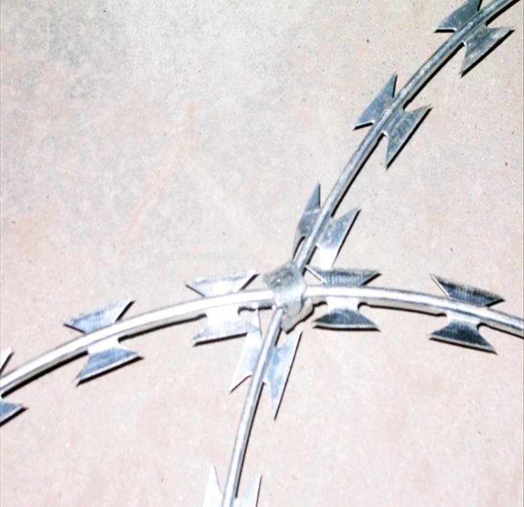 High Quality Galvanized Razor Barbed Wire From China Factory Manufacturer