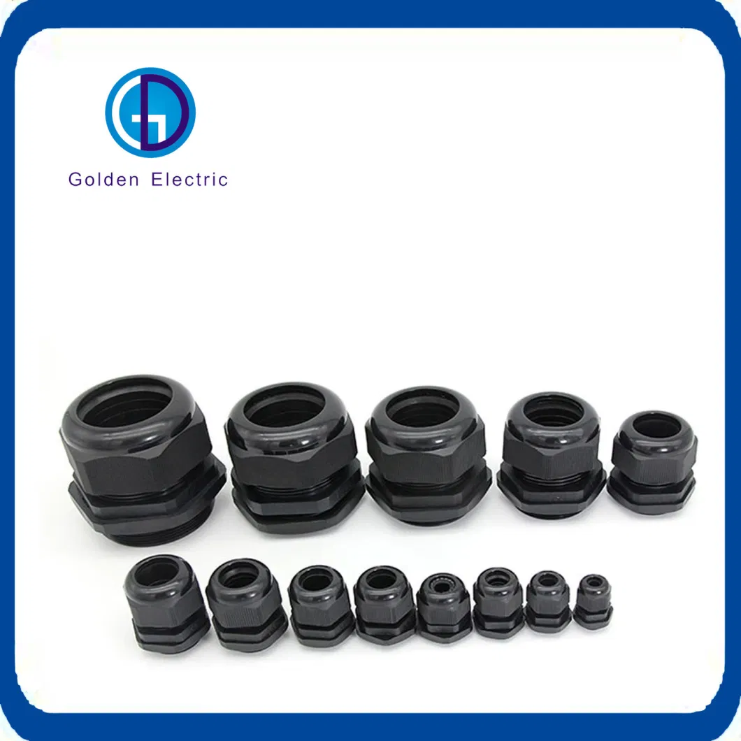 Pg M G NPT IP68 Metric Thread Nylon Electrical Cable Gland Waterproof Plastic Glands Cable Size Customized Reinforced